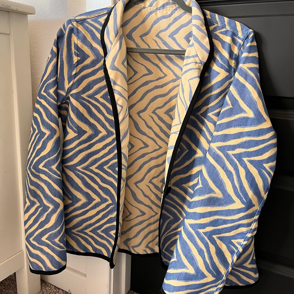 zebra print blazer!!